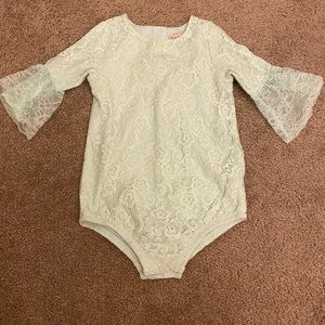 Baby lace romper one piece